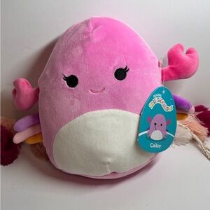 Squishmallows Pink and White Crab Plush